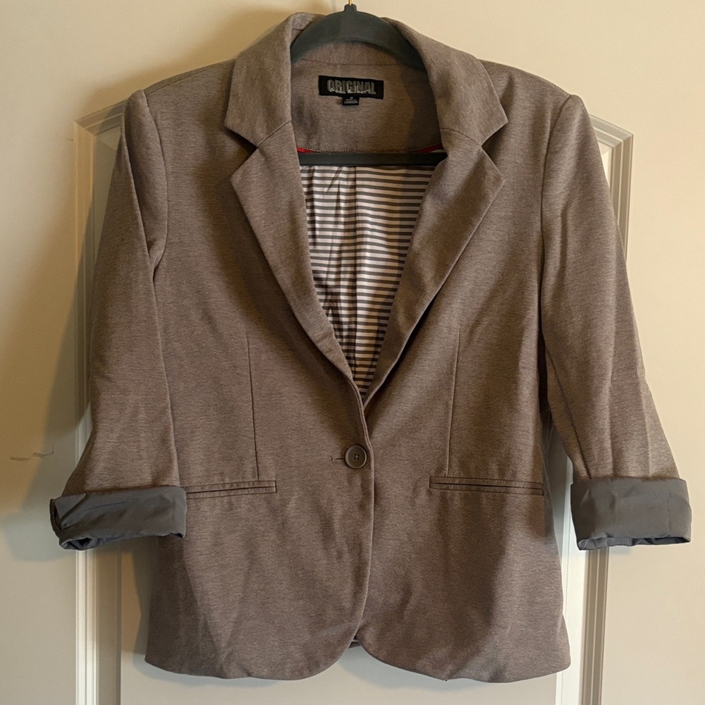 Nicole Miller Gray Blazer